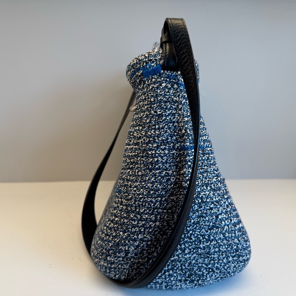 Balenciaga ZigZagger Woven Tote Handbag Black & Blue - Picture 5 of 10